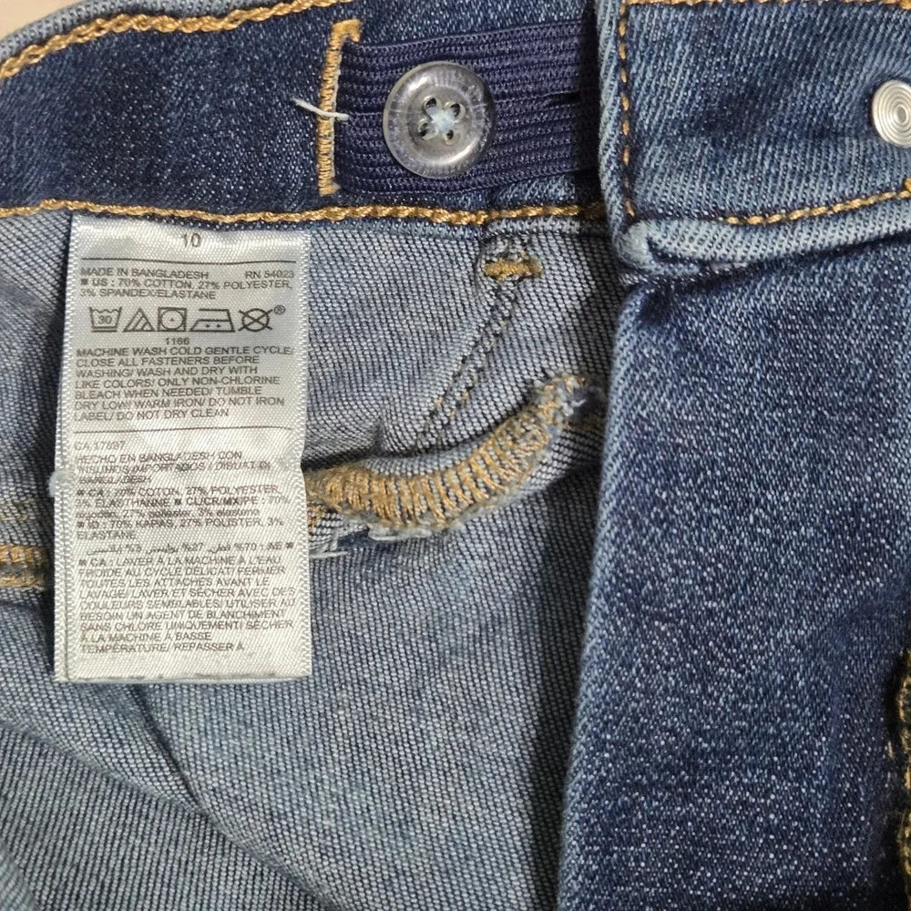 Old Navy Kids Ballerina Jeggings Extra High Rise Medium Wash Blue Size 10